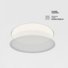Миниатюра фото потолочный светодиодный светильник maytoni zon c032cl-90w3k-rd-mg | 220svet.ru